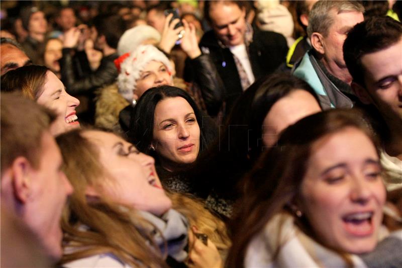 Doček Nove godine na riječkom Korzu