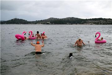 Novogodišnje kupanje u Šibeniku