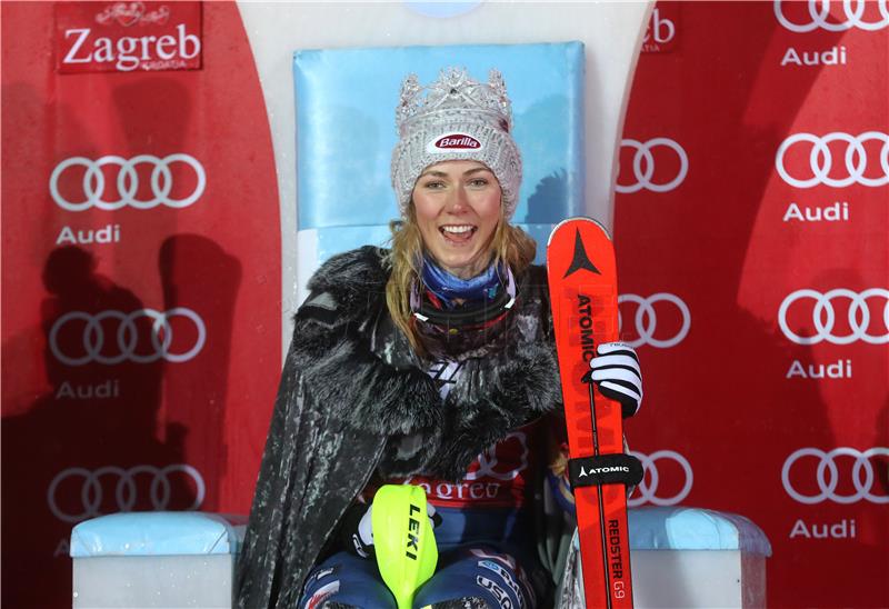 Shiffrin wins Snow Queen World Cup slalom race