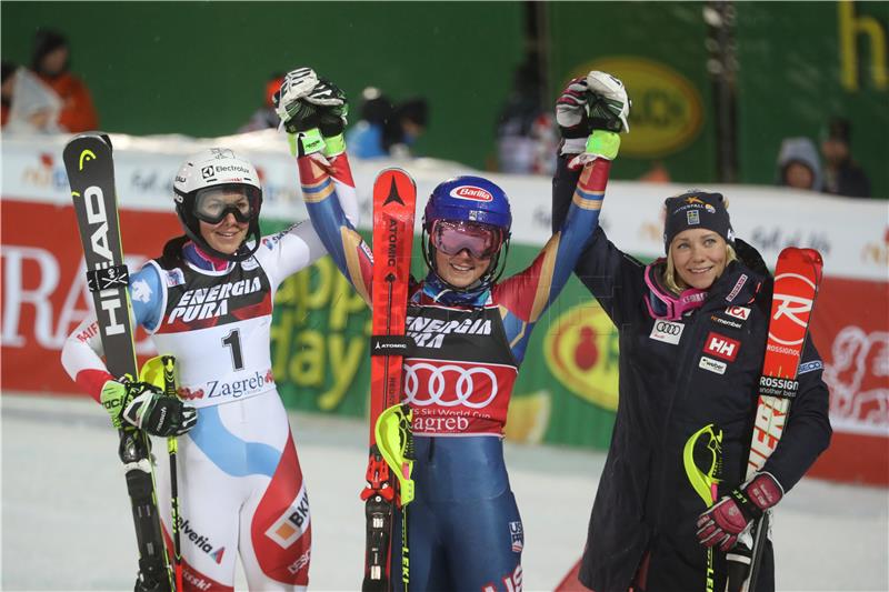 Prva utrka slaloma za žene "Snow Queen Trophy 2018", druga vožnja