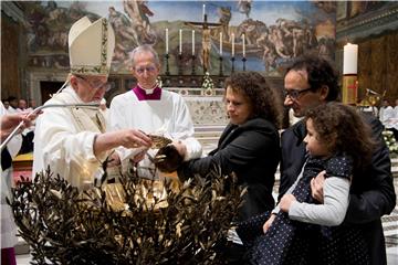 VATICAN RELIGION POPE BAPTISM