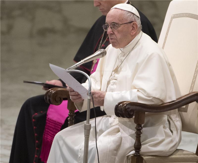 VATICAN POPE FRANCIS GENERAL AUDIENCE