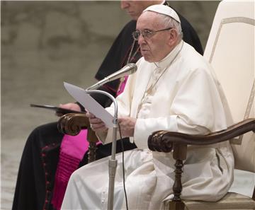 VATICAN POPE FRANCIS GENERAL AUDIENCE