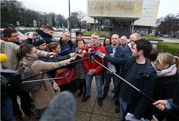 Konferencija za medije najvećih sindikata u zagrebačkom Holdingu