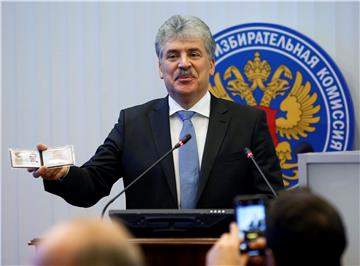 RUSSIA PRESIDENTIAL CAMPAIGN GRUDININ