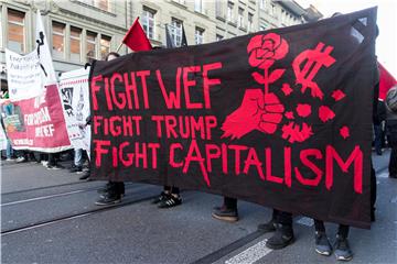 SWITZERLAND DAVOS WORLD ECONOMIC FORUM PROTEST