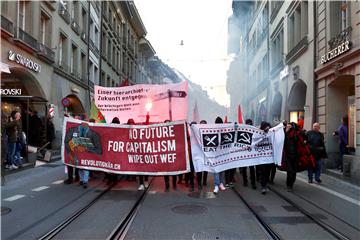 SWITZERLAND DAVOS WORLD ECONOMIC FORUM PROTEST