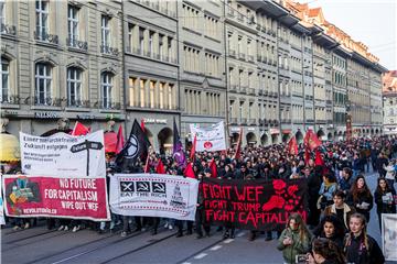 SWITZERLAND WORLD ECONOMIC FORUM PROTEST