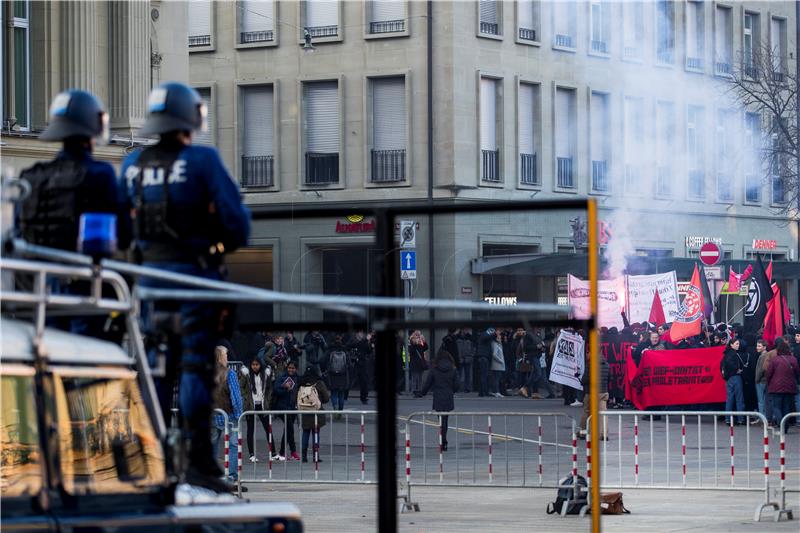 SWITZERLAND WORLD ECONOMIC FORUM PROTEST