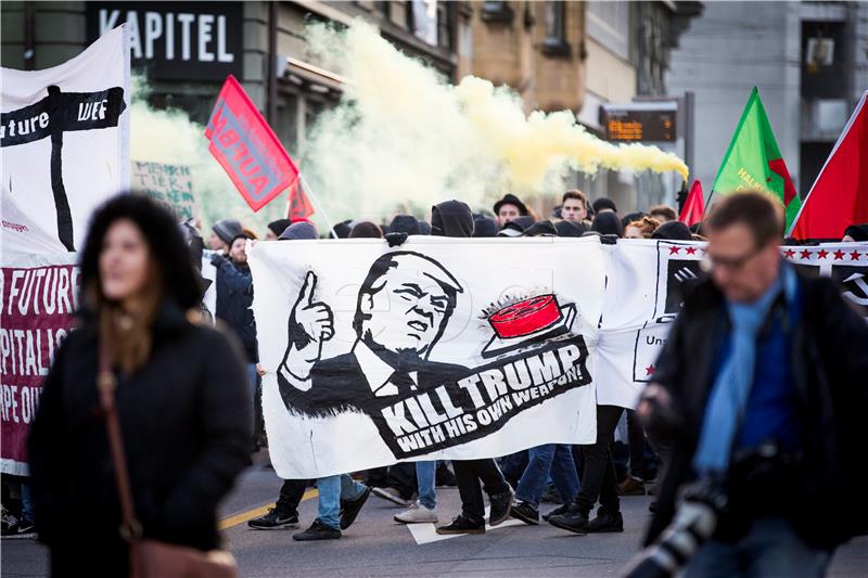 SWITZERLAND WORLD ECONOMIC FORUM PROTEST