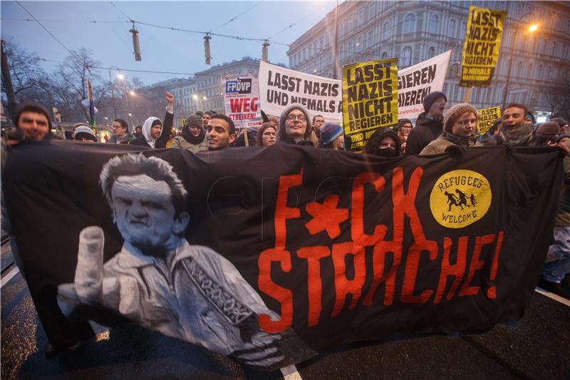 AUSTRIA ANTI-GOVERNMENT PROTESTS VIENNA