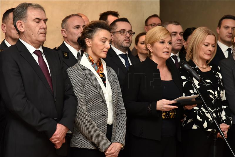 Predsjednica Grabar-Kitarović: Republika Hrvatska bila je i bit će čimbenik mira i suradnje sa svima koji to žele