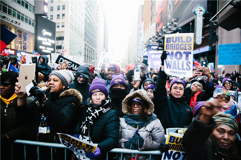 USA NEW YORK ANTI RACISM PROTEST