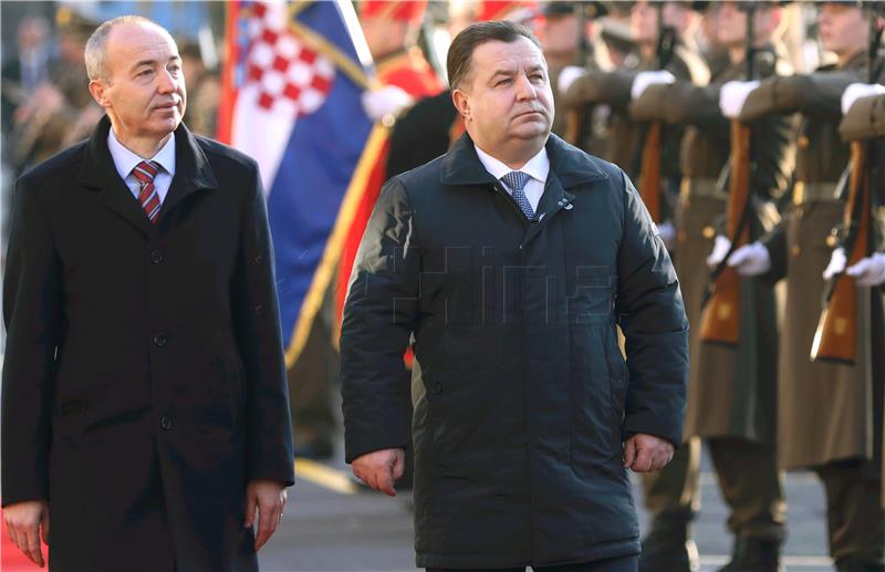 Croatian, Ukrainian defence ministers talk cooperation, MIGs