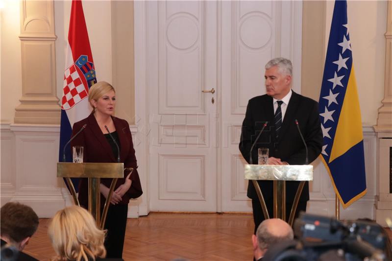 Grabar-Kitarović i Čović: Dijalog najbolji put za napredak