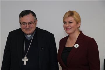 Croatian president meets with Sarajevo archbishop