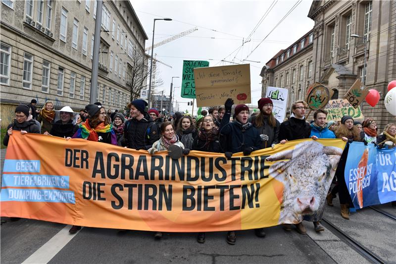 GERMANY INTERNATIONAL GREEN WEEK PROTEST