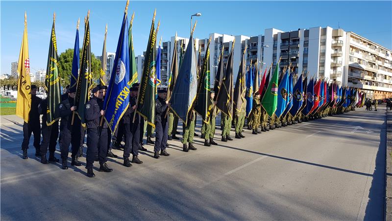 Zadar: Mimohod povodom 25. obljetnice VRO Maslenica '93