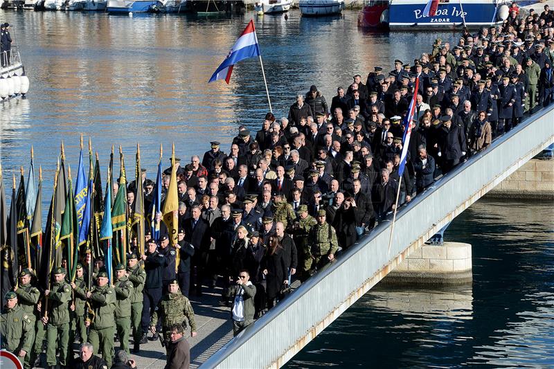 Zadar: Mimohod povodom 25. obljetnice VRO Maslenica '93