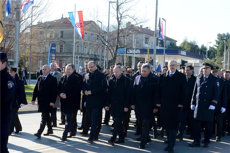 Zadar: Mimohod povodom 25. obljetnice VRO Maslenica '93