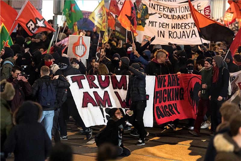 SWITZERLAND ANTI TRUMP PROTEST