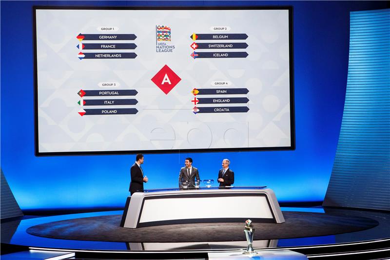 SWITZERLAND SOCCER UEFA NATIONS LEAGUE DRAW