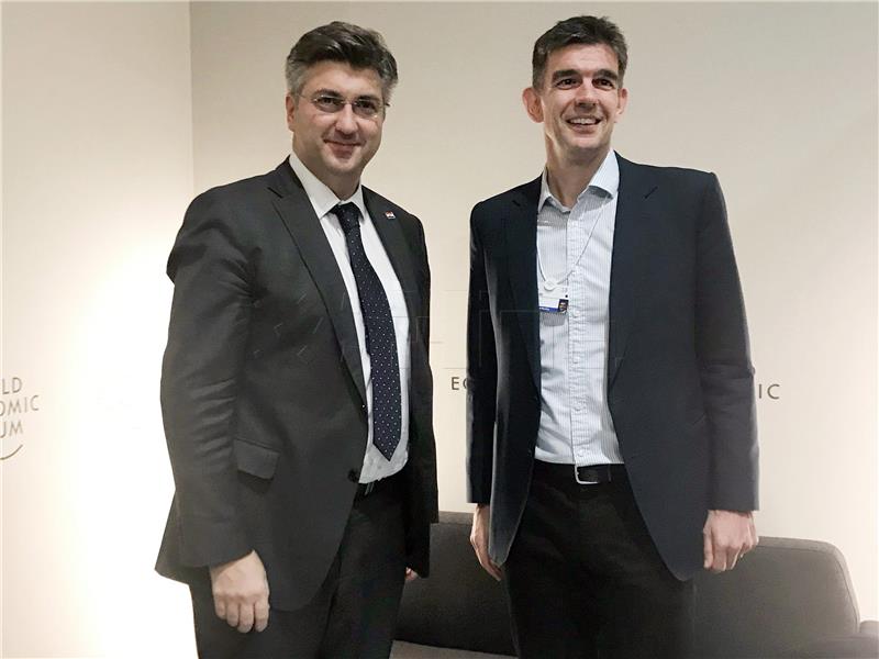 Davos: Plenković se sastao s Brittinon