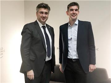 Davos: Plenković se sastao s Brittinon