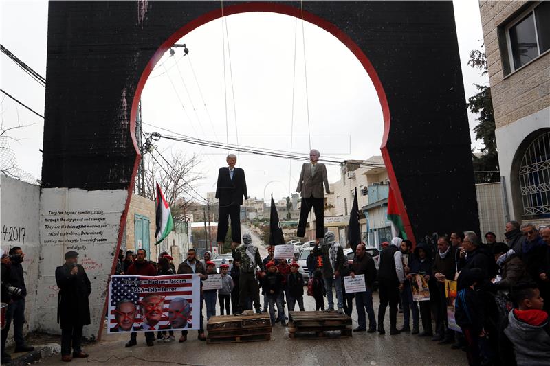 MIDEAST PALESTINIANS USA ISRAEL JERUSALEM PROTEST