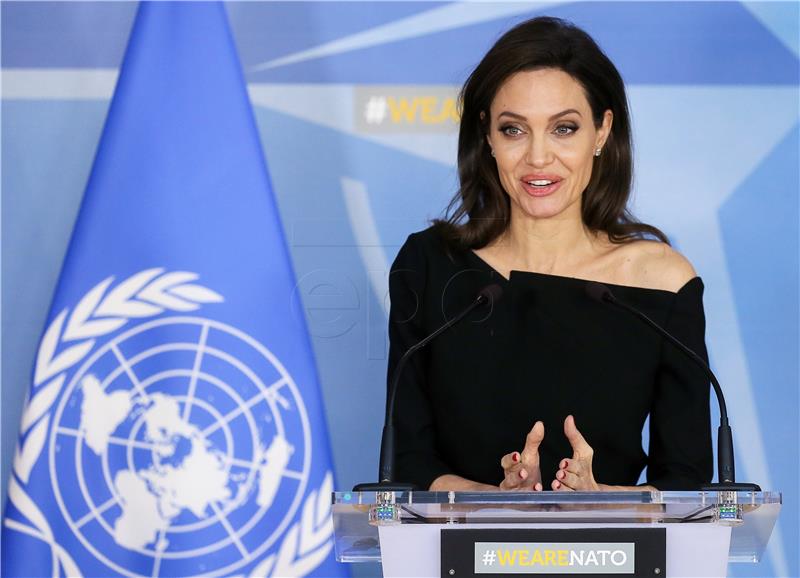 BELGIUM NATO ANGELINA JOLIE MEETING