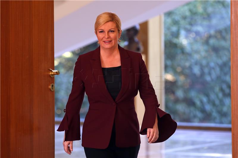 Grabar-Kitarovic announces sincere, open talks with Vucic