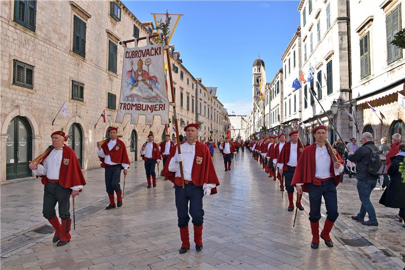 Zatvorena 1046. Festa svetog Vlaha u Dubrovniku