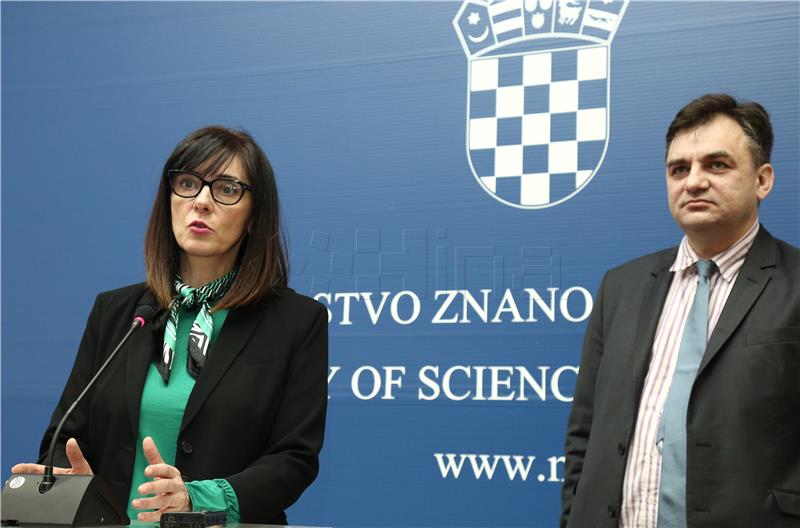 Konferencija za medije u Ministarstvu znanosti