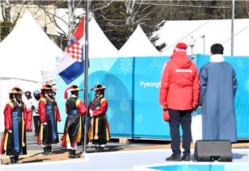 ZOI 2018.: U Olimpijskom selu podignut hrvatski stijeg, uz dobrodošlicu domaćina