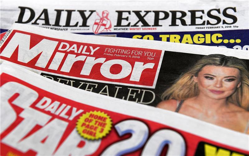 BRITAIN  MEDIA TRINITY MIRROR DAILY EXPRESS