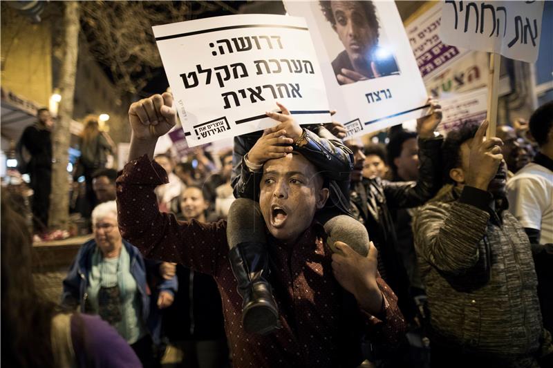 ISRAEL PROTEST MIGRANTS DEPORTATION