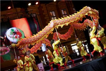 Zagreb marks Chinese New Year with "EU-China Light Bridge" project