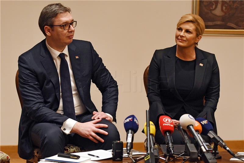 Vučić i Grabar-Kitarović posjetili Mitropoliju zagrebačko-ljubljansku