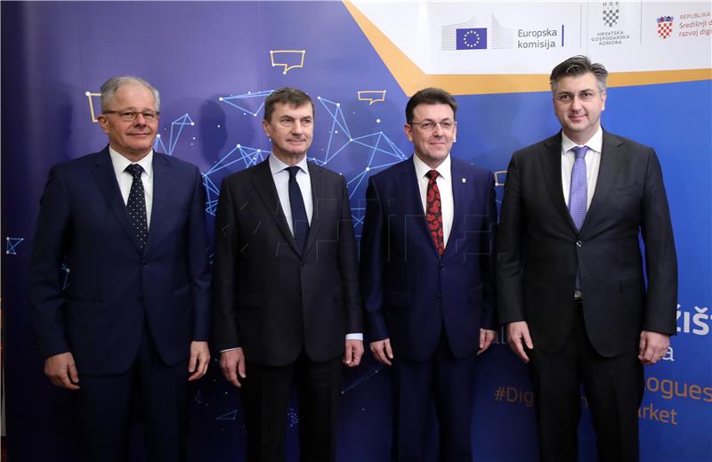 Ansip and Plenkovic say EU digital single market has no alternative