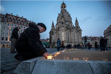 GERMANY DRESDEN WWII BOMBING COMMEMORATION