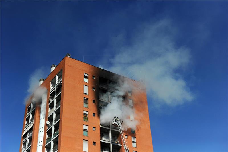 ITALY APARTMENT BLOCK FIRE