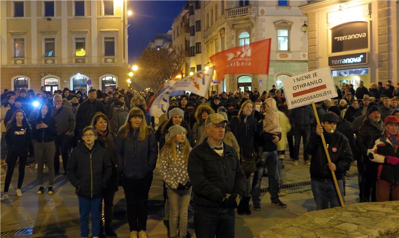 Prosvjed Inicijative za obranu Uljanika