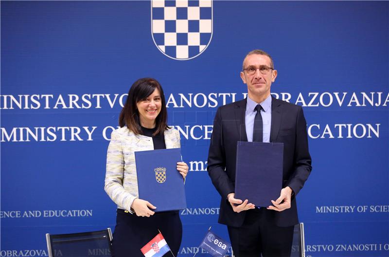 Croatia signs cooperation agreement with European Space Agency