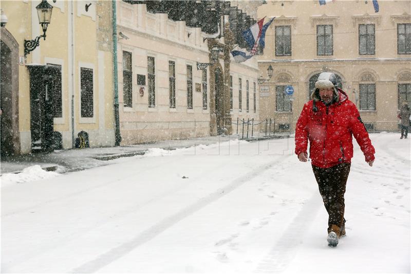 Snijeg u Zagrebu