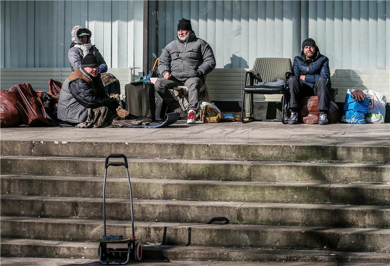 BELGIUM HOMELESS IN BRUSSELS