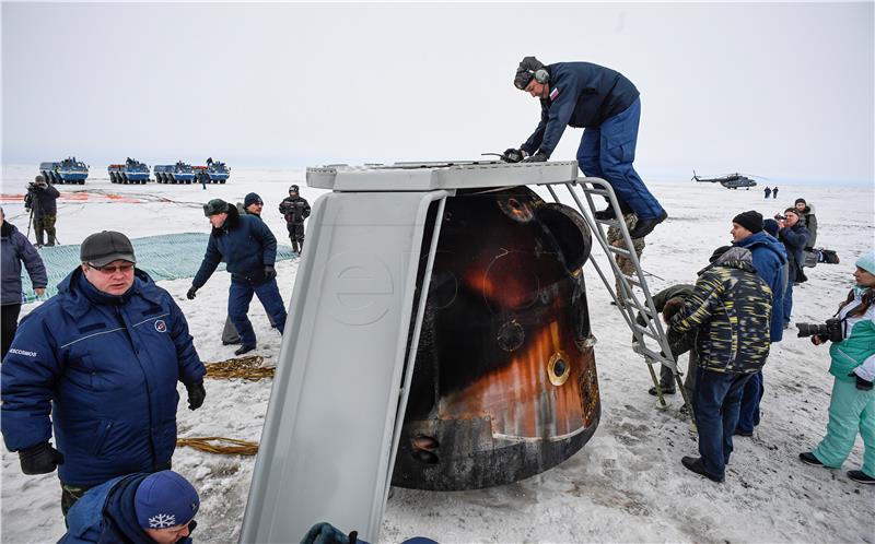 KAZAKHSTAN RUSSIA SPACE CAPSULE LANDING