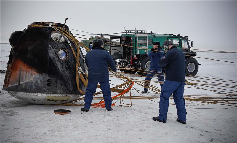 KAZAKHSTAN RUSSIA SPACE CAPSULE LANDING