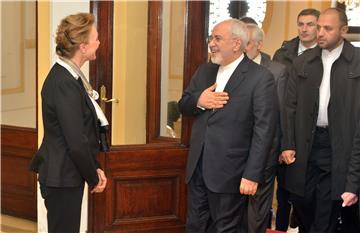 Marija Pejčinović Burić  i Mohammad Javad Zarif