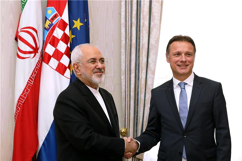 Croatian PM, Parl. Speaker  meet Iranian FM