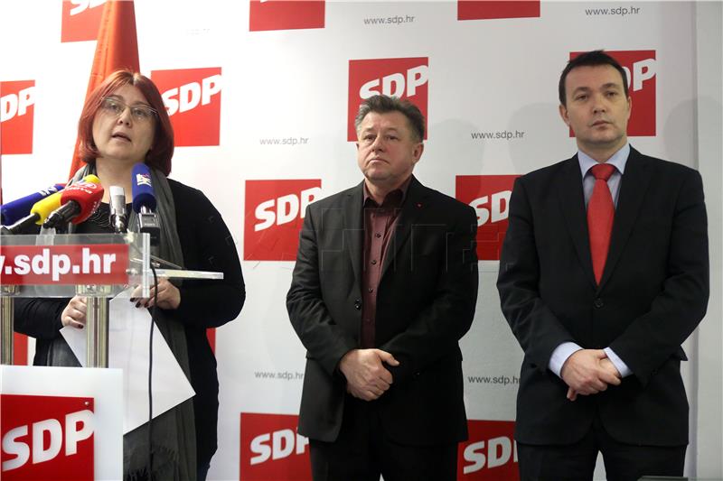 Tiskovna konferencija nakon sjednice Predsjedništva SDP-a